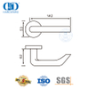 Quincaillerie de porte en acier à installation facile, poignée à levier solide en acier inoxydable-DDSH028-SSS