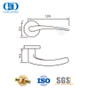 Poignée de porte à levier tubulaire en acier inoxydable moulé de précision-DDSH013-SSS