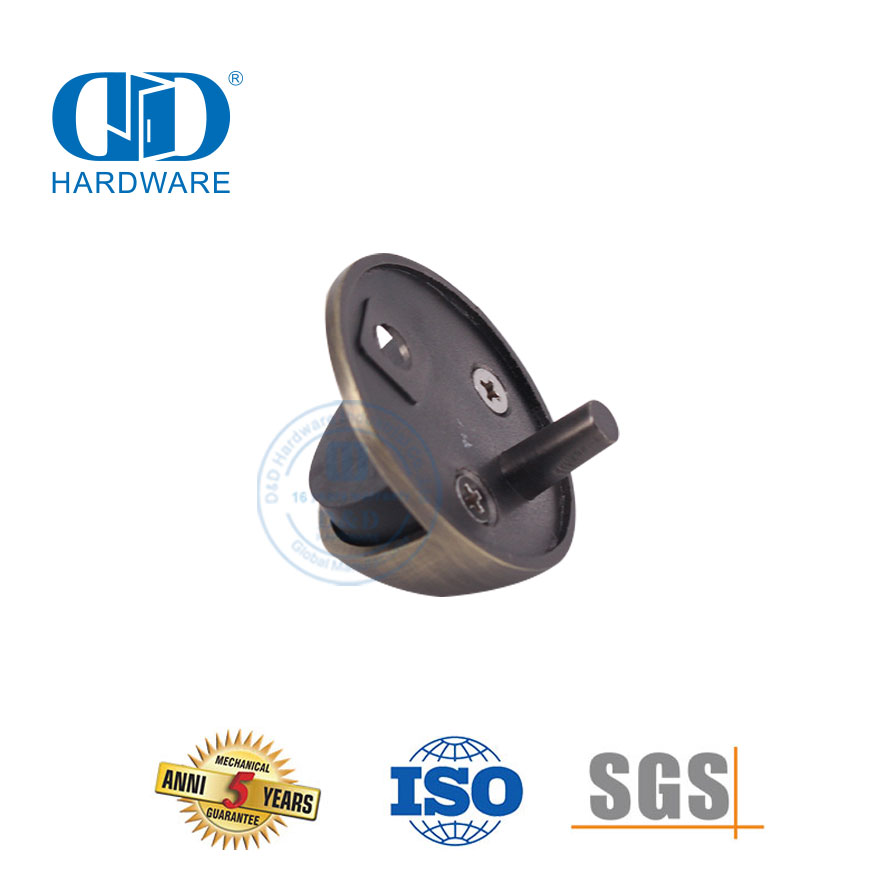 Quincaillerie d'arrêt de porte en alliage de zinc en laiton antique pour bâtiment résidentiel-DDDS005-AB