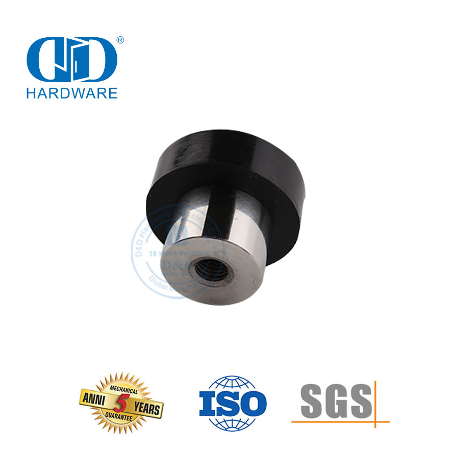 Butée de porte de sol en caoutchouc magnétique de haute qualité en acier inoxydable poli-DDDS007-PSS