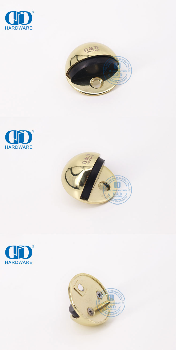 Butée de porte en laiton poli