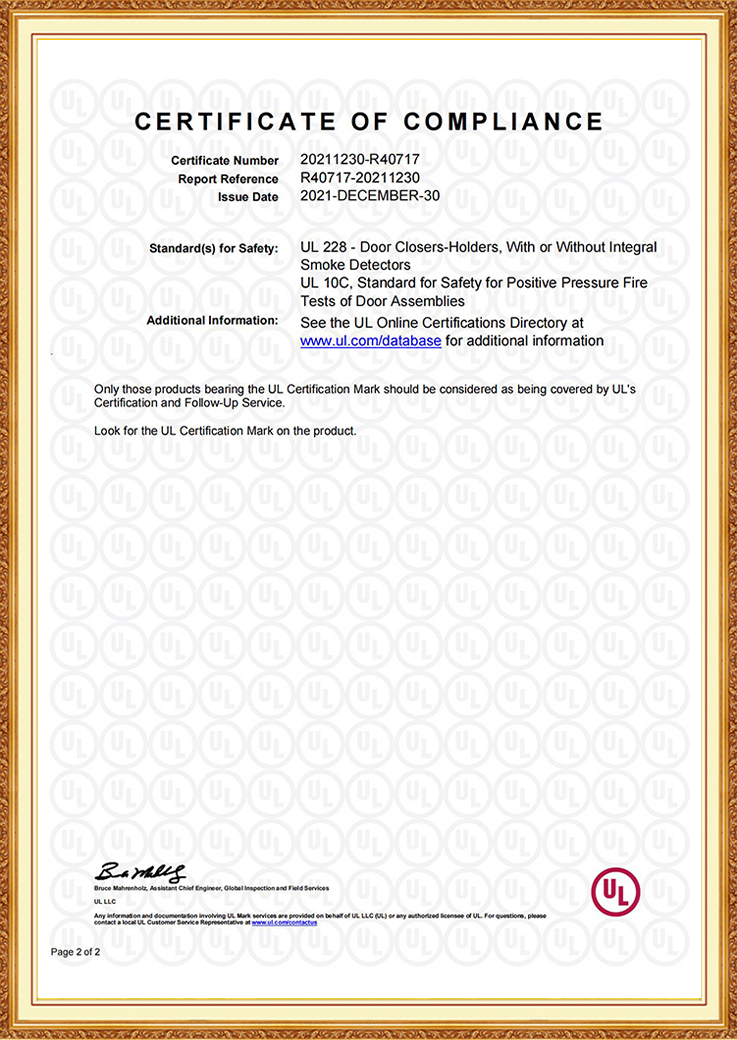 Certification UL