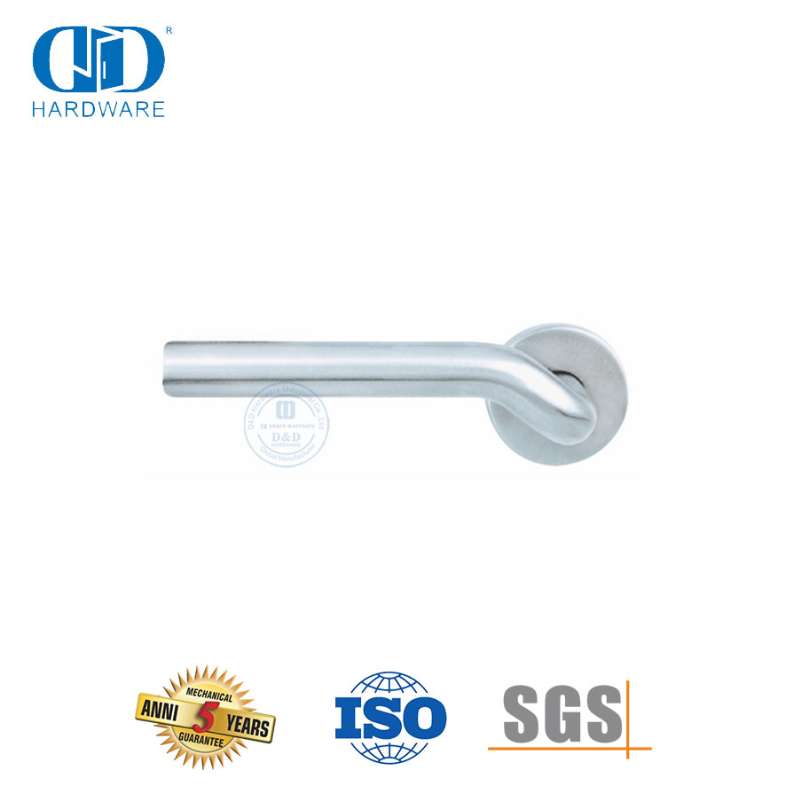 Poignée de porte à levier avant SUS 304 de conception simple et moderne -DDTH015-SSS