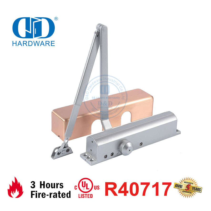 Ferme-porte coupe-feu réglable ANSI Heavy Duty 150KG 1400mm Certification UL-DDDC043