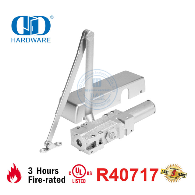 Style américain robuste pour quincaillerie de porte en métal Certification ANSI UL10C Ferme-porte coupe-feu-DDDC044A
