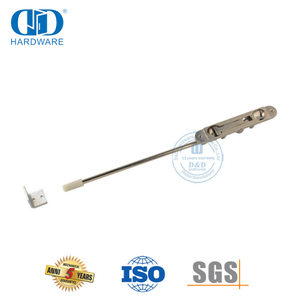 Boulon affleurant d'angle rond réglable en alliage de zinc pour porte en métal-DDDB018-B-SN