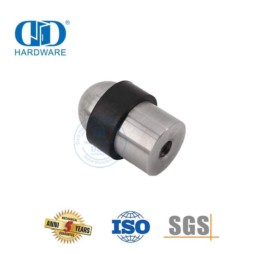 Butée de porte montée au sol au fini satiné pour matériel de construction commerciale, pour Hotel-DDDS008