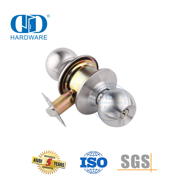 Serrure à bouton de service standard de haute sécurité pour porte en bois affleurante-DDLK001