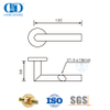 Poignées de porte à levier tubulaire ovale de nouveau design moderne en acier inoxydable-DDTH026-SSS