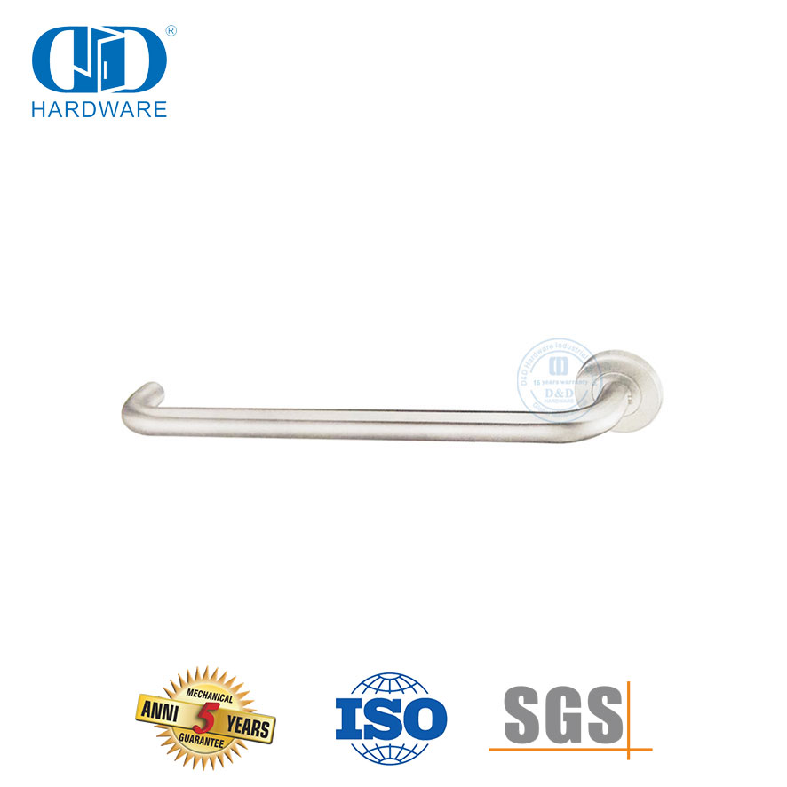 Poignée de porte à levier long en acier inoxydable pour salle de bain-DDTH037