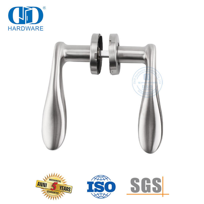 Poignée de porte intérieure en bois, tuyau en acier inoxydable, adaptée au Stadium-DDSH025-SSS