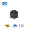Butée de porte en caoutchouc de type monté au sol en acier inoxydable 304 noir mat-DDDS006-MB