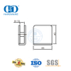 Pince à verre en acier inoxydable, support en verre pour salle de bain-DDGC001