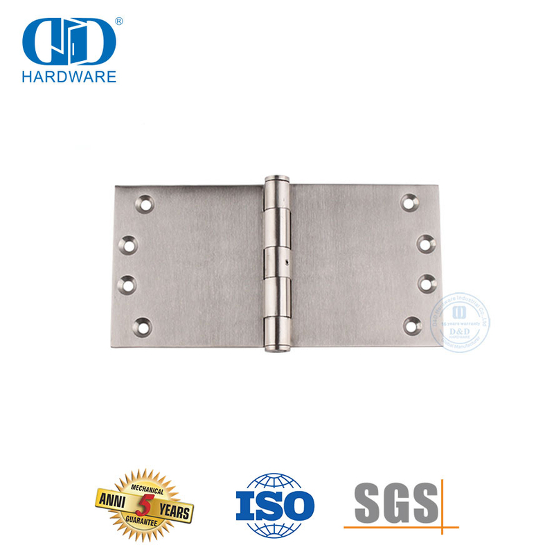 Quincaillerie de porte extérieure en acier inoxydable, grande charnière de porte de type large-DDSS049-100x200x3.4mm