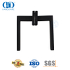 Poignées de porte à rosace carrée noire mate au design moderne de bonne qualité-DDTH020-MB
