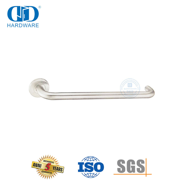 Poignée de porte à levier long en acier inoxydable pour salle de bain-DDTH037