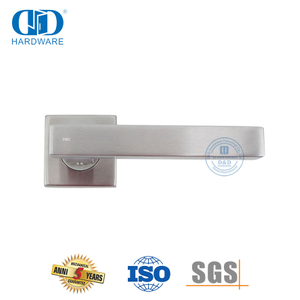 Levier carré de porte extérieure de haute qualité SUS 304, porte européenne Hardware-DDTH046-SSS
