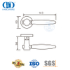 Accessoires de quincaillerie de porte en bois Poignée à levier fendu solide en acier inoxydable-DDSH042-SSS