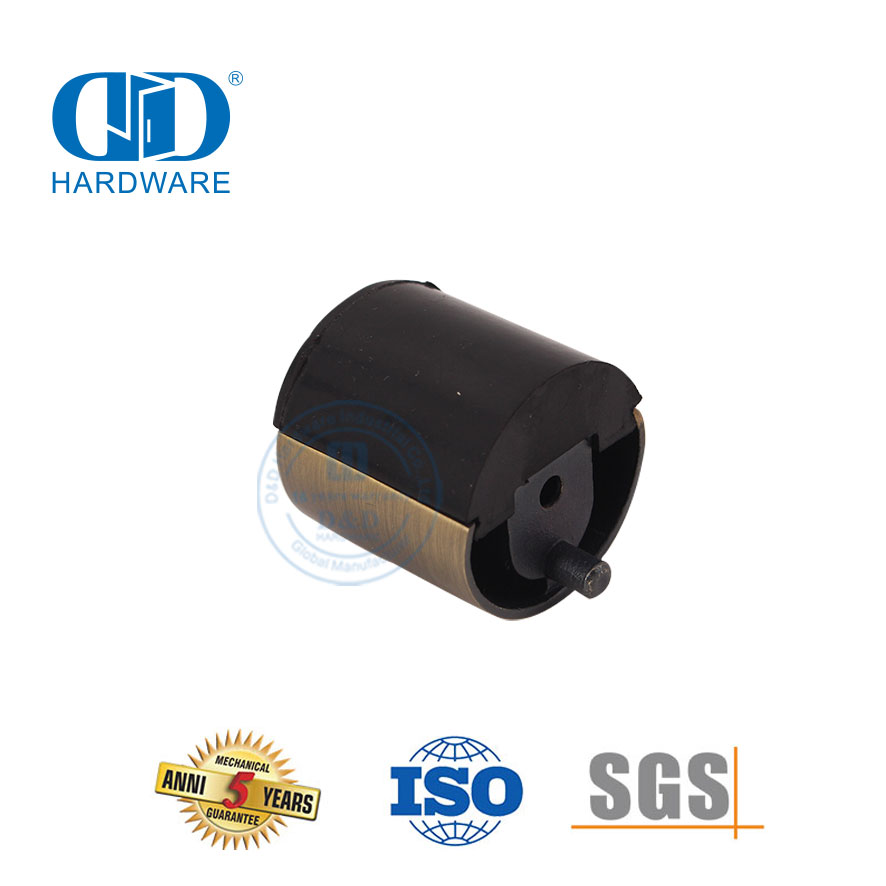 Butées de porte de sol en alliage de zinc en acier inoxydable finition laiton antique-DDDS012-AB