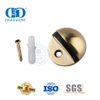 Quincaillerie de porte en laiton satiné, type durable monté au sol, butée de porte en alliage de zinc-DDDS004-SB