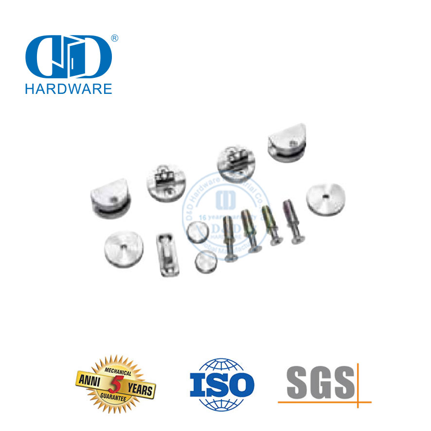 Quincaillerie de porte de grange coulissante en acier inoxydable, quincaillerie de garage en acier, quincaillerie de porte, piste Set-DDBD051