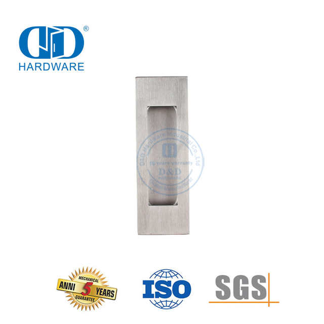 Poignée de traction encastrée en cuivre et en acier inoxydable pour armoire de cuisine-DDFH009-B