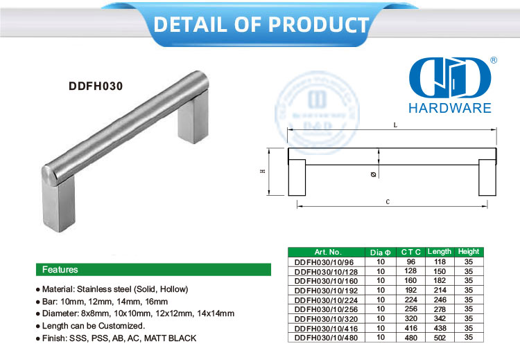 poign&eacute;es de porte de placard de cuisine