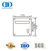 Poignées de levier en acier inoxydable de porte d'entrée de bâtiment d'incendie d'hôtel d'approvisionnement d'usine-DDTP001-SSS