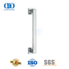 Poignée de traction latérale simple à poussée carrée en acier inoxydable finition satinée pour portes commerciales en verre et en métal-DDPH035