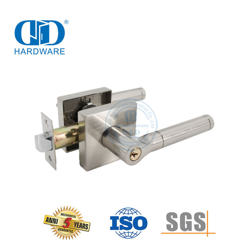 Rosette de cylindre en laiton de haute qualité, en alliage de Zinc, bouton verrouillable réglable, raccords de serrure pour porte avant interne-DDLK015