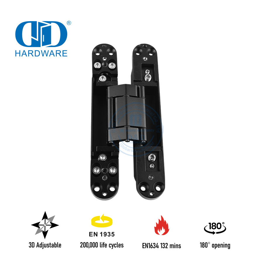 Charnière de porte cachée pour appartement coupe-feu avec EN1935-DDCH008-G80
