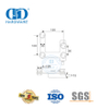 Raccord de patch en acier inoxydable, raccord pivotant, connecteur incurvé, Pivot en verre, Fitting-DDGP007