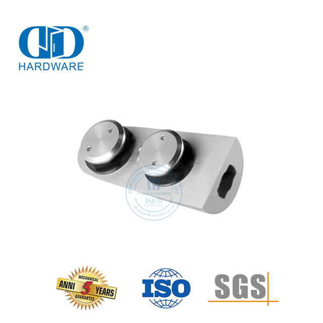 Pivot de porte inférieure en acier inoxydable, quincaillerie de porte en verre, raccord de Pivot supérieur Pivot-DDGP012