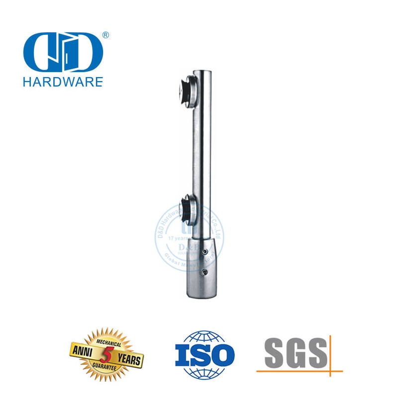 Pivot de porte en verre en acier inoxydable, poteau de Pivot inférieur court pour les connexions à ressort au sol-DDGP004