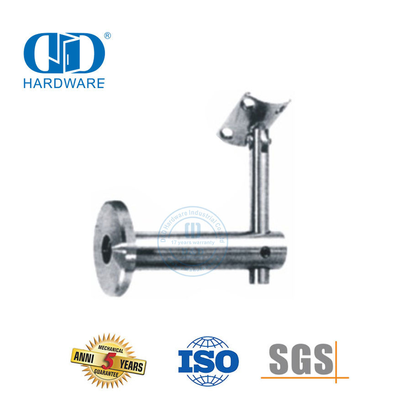 Accessoires de rampe d'escalier, support de pince en verre en acier inoxydable, quincaillerie de porte en verre, main courante Bracket-DDHB004