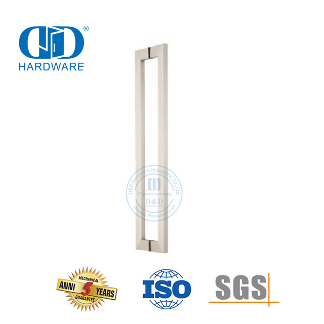 Quincaillerie de porte en acier inoxydable Poignée de traction de porte principale extérieure en verre Allure Pull Handle-DDPH015