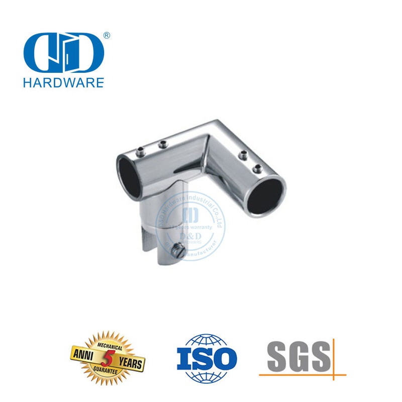 Matériel marin supérieur en acier inoxydable, raccords de connecteur pivotant pliant, support de panneau en verre Connector-DDSC040