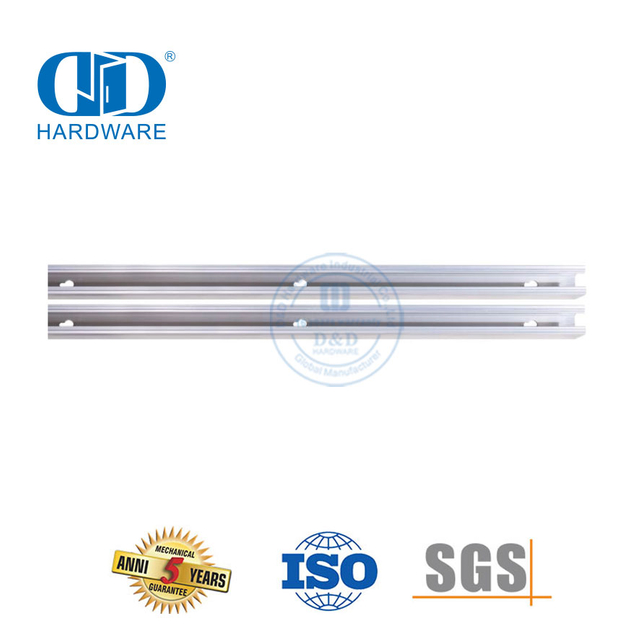 Matériel de porte de grange de dérivation de Style moderne en acier inoxydable, porte de grange coulissante, rail de meubles Hardware-DDBD069