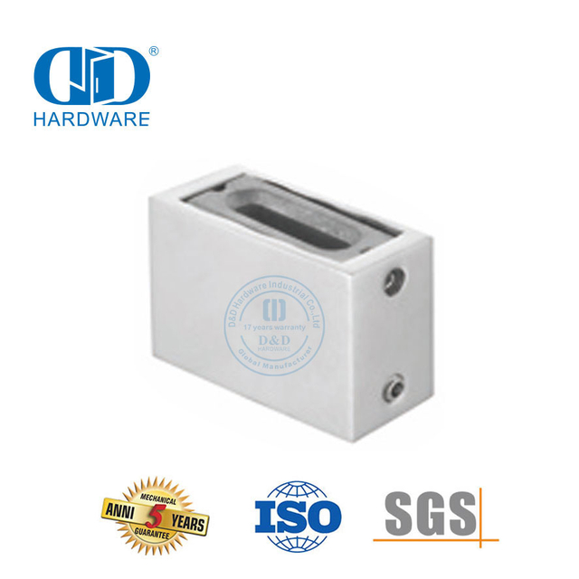 Matériel de verre en acier inoxydable Matériel de porte coulissante Support mural-DDSL001-6