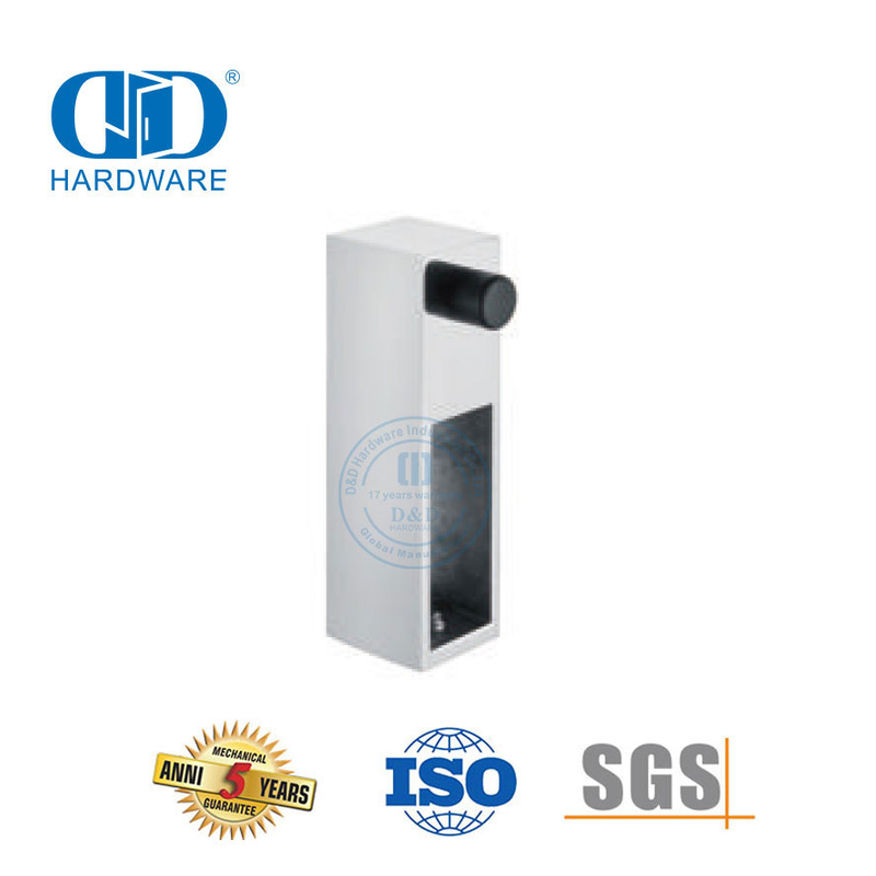 Accessoires de meubles en acier inoxydable, quincaillerie pour portes coulissantes en verre, Arrester-DDSL001-5