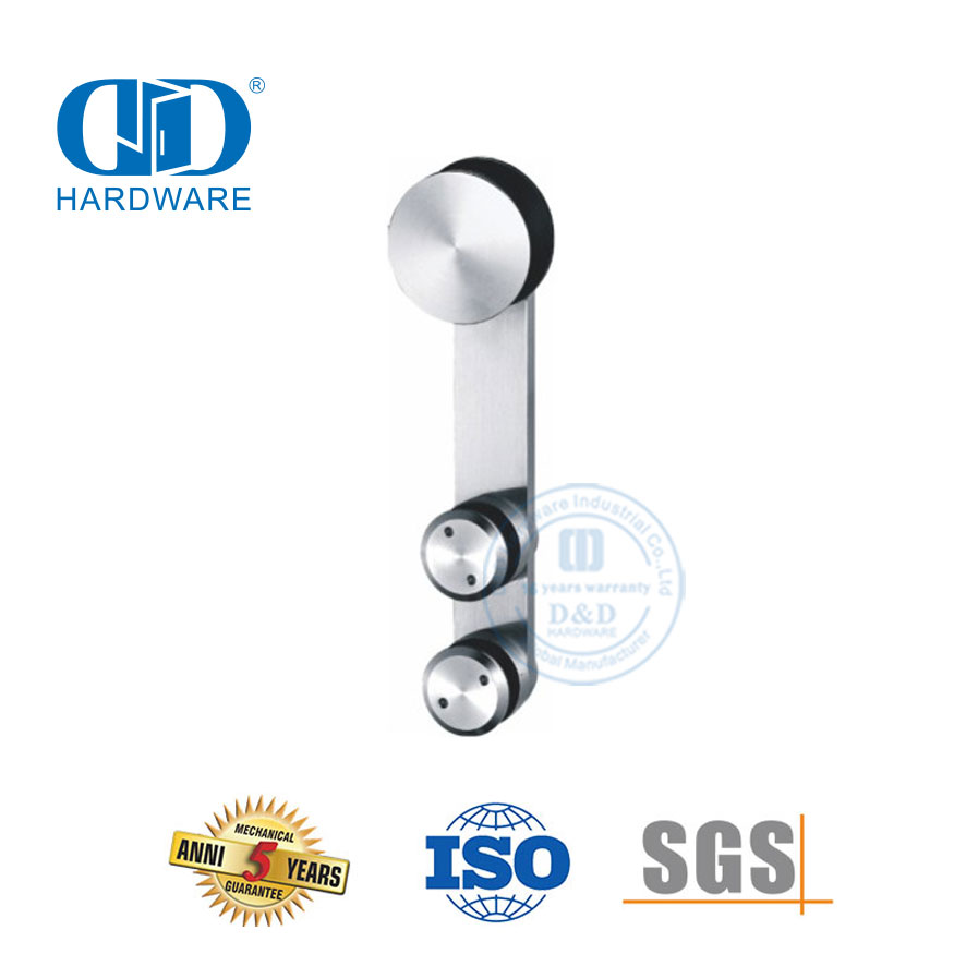 Ensemble d'accessoires en acier inoxydable OEM, accessoires en verre, quincaillerie de porte, raccord en verre pour Bathroom-DDGS102