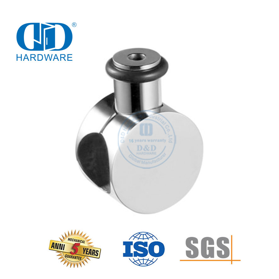 Poulie de roue en acier inoxydable, matériel en verre, accessoires de salle de bains, cintre à roulettes pour porte coulissante-DDGS121