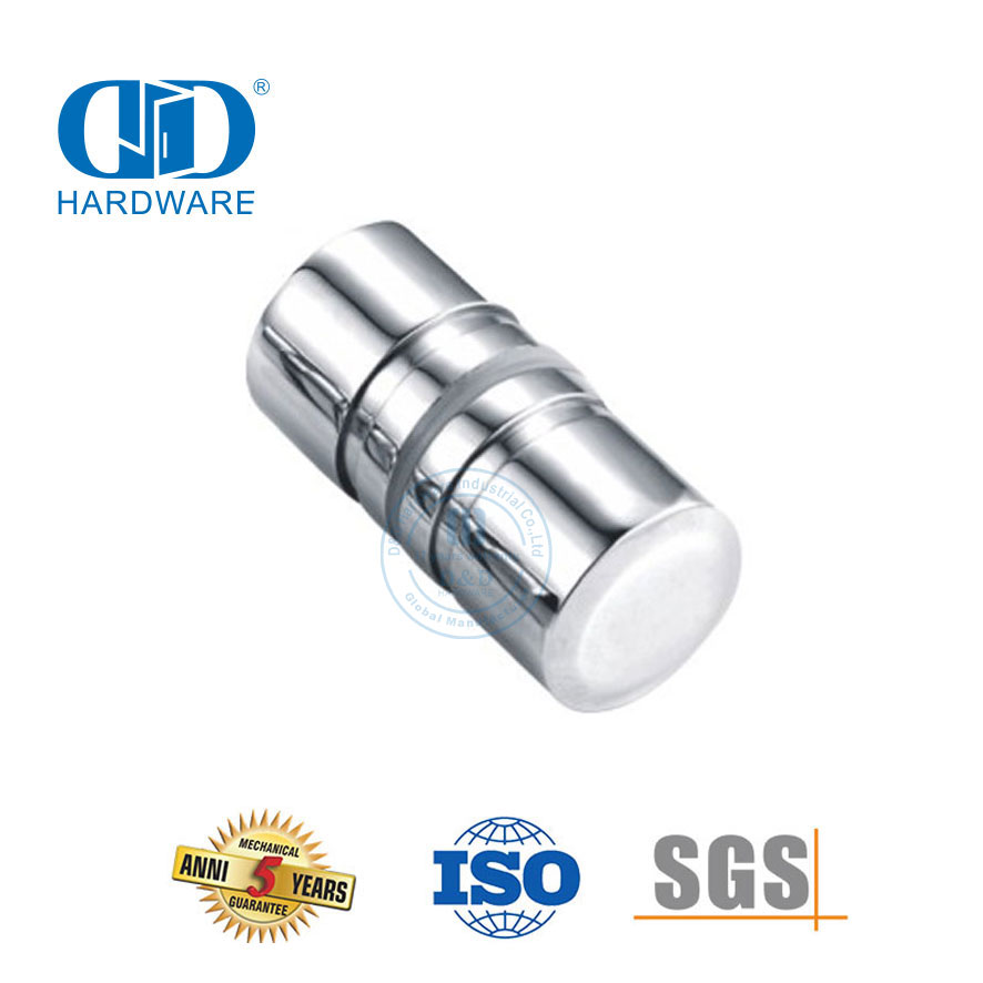 Bouton de verrouillage de poignée de porte en aluminium personnalisé, bouton de douche de porte, bouton de porte en verre-DDSK009