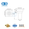 Drain de douche linéaire en plastique en acier inoxydable, Type carré, matériel de salle de bains, Drain de sol pour Bathroom-DDFD001