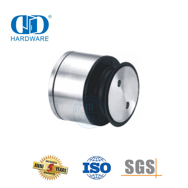 Système de pivot de porte en verre de fixation à point unique réglable en acier inoxydable Hardware-DDGP024 de porte coulissante