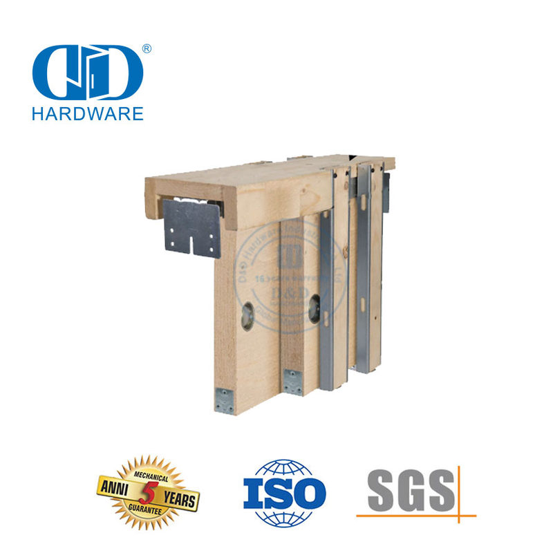 Matériel de cadre de porte de poche coulissante de dérivation robuste en acier inoxydable Hardware-DDBD061 de porte d'armoire de cuisine