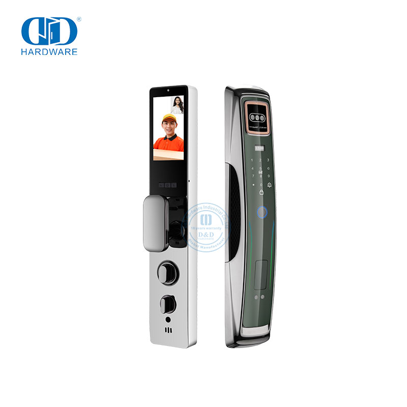 Fabricant WiFi carte numérique sécurité coffre-fort électronique empreinte digitale télécommande serrure de porte intelligente avec caméra et Audio -DDEL009