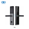 Serrure de poignée de porte électronique sans clé, Code de mot de passe intelligent, biométrique numérique, empreintes digitales, avec clé-DDDL008