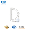 Poignée de porte en verre trempé d'immeuble de bureaux de salle de douche en acier inoxydable de forme circulaire spéciale personnalisée-DDPH008