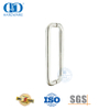Boutons de porte de douche en verre en acier inoxydable de type H à tube rond de haute qualité Poignée de porte en verre-DDPH007-SSS